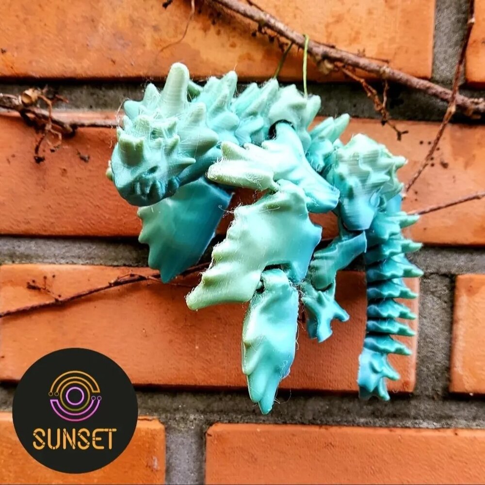Articulated Spirit Dragon_Flexible Dragon_No Support_Easy Output_Print at once i